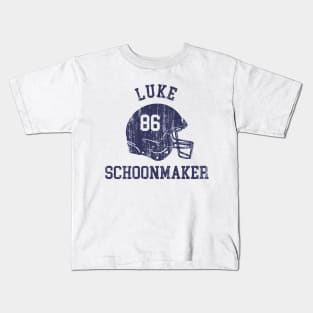 Luke Schoonmaker Dallas Helmet Font Kids T-Shirt